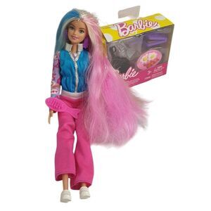 Barbie Doll With Unicorn-Inspired Hair & Accessories Set